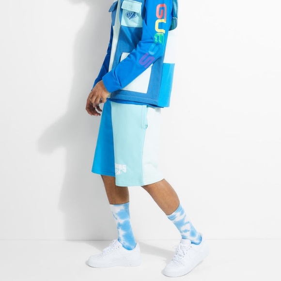 New GUESS X J BALVIN COLOR-BLOCKED SHORTS SZ 2XL - Picture 8 of 10